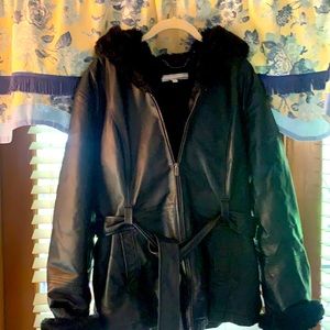 Women’s Leather Winter Jacket